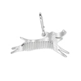 Kikkerland Tick Tool stainless steel dog-shaped comb, angled view