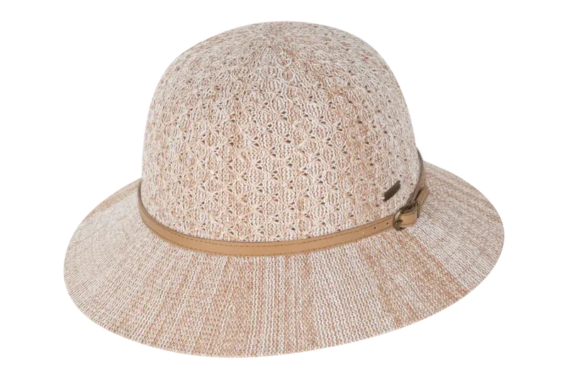 Kooringal Cassie Women's Short Brim hat in Natural, back view