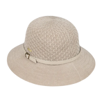 Kooringal Cassie Women's Short Brim hat in Taupe, angled view