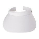 Kooringal Ellen Push On Visor in Crystal White, a fabric sun visor with a wide curved brim