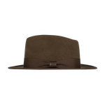 Kooringal Jones Universal Mid Brim Fedora in Dark Brown, front view