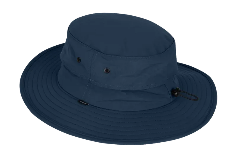 Kooringal Wayfinder Mid Brim hat in Navy, front view