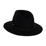 Kooringal Women's Safari Sadie hat in Black, side angled view