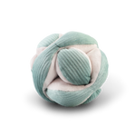 Lambwolf Collective Monti Enrichment Dog Toy in Mint, a corduroy puzzle ball with tucked petals