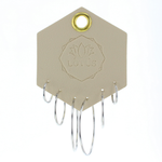 Lotus Studio Silver Trio Earrings in Hoop, three pairs of thin silver hoops in graduated sizes on a Lotus card