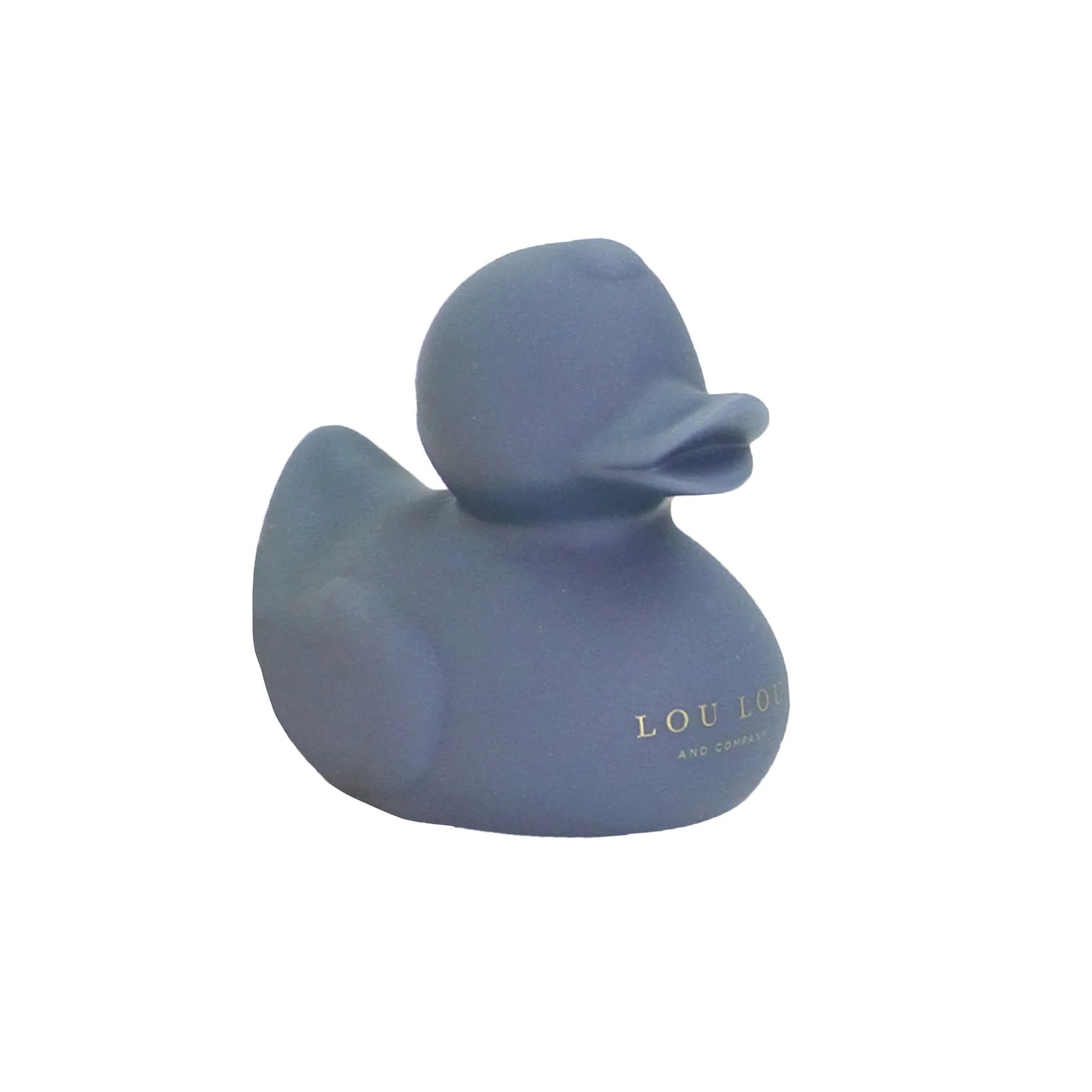 Lou Lou & Company Rubber Ducky in navy blue, single view