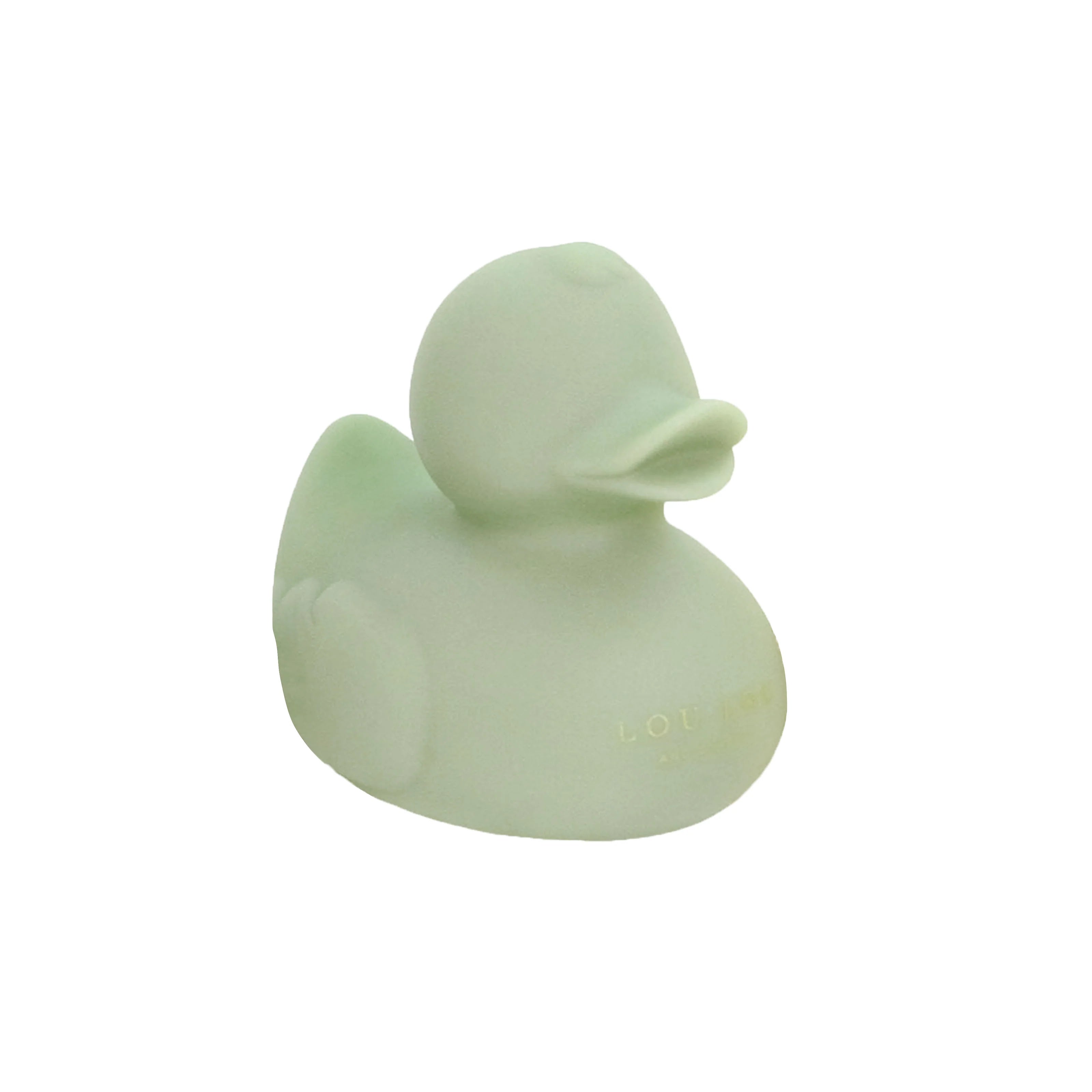Lou Lou & Company Rubber Ducky in sage green, single view