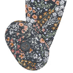 Close-up of the non-slip grip sole on the Lou Lou & Company Zipper Footies in Bae