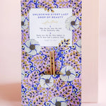 Back of the Margot Elena handcreme key card, printed with instructions for use