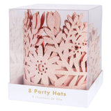 Meri Meri Pink Glitter Party Crowns set of 8 in a clear box