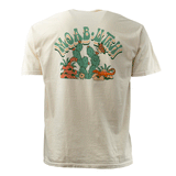 Retro Moab t shirt in ivory with cacti, a butterfly, a snake and a lizard, second view