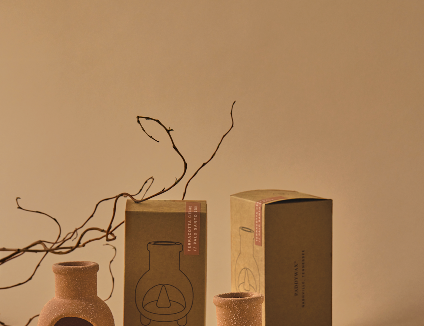 Ceramic chiminea incense cone holder, second view