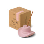 Ceramic cowboy hat incense holder, fifth view