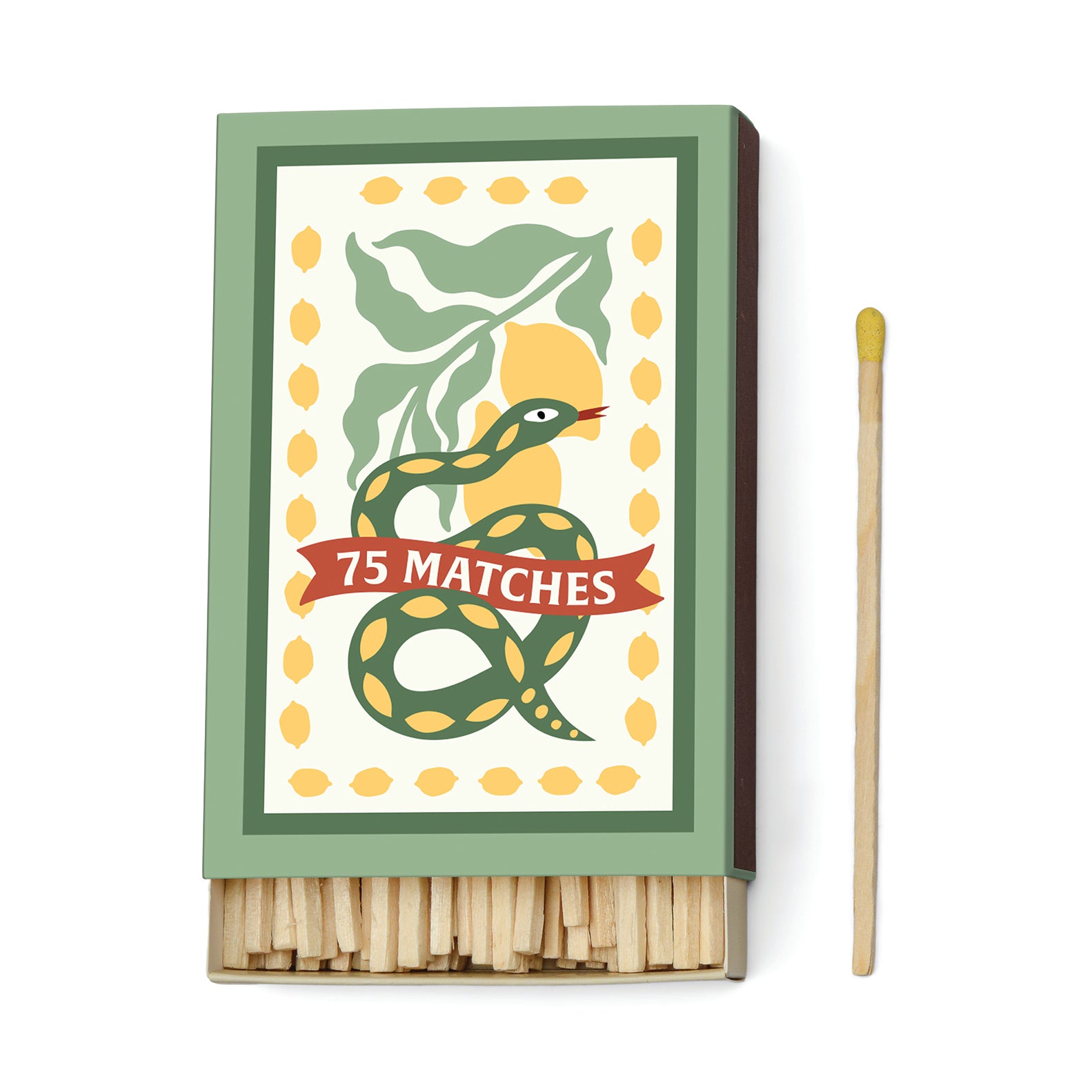 A Dopo snake design matchbox with safety matches