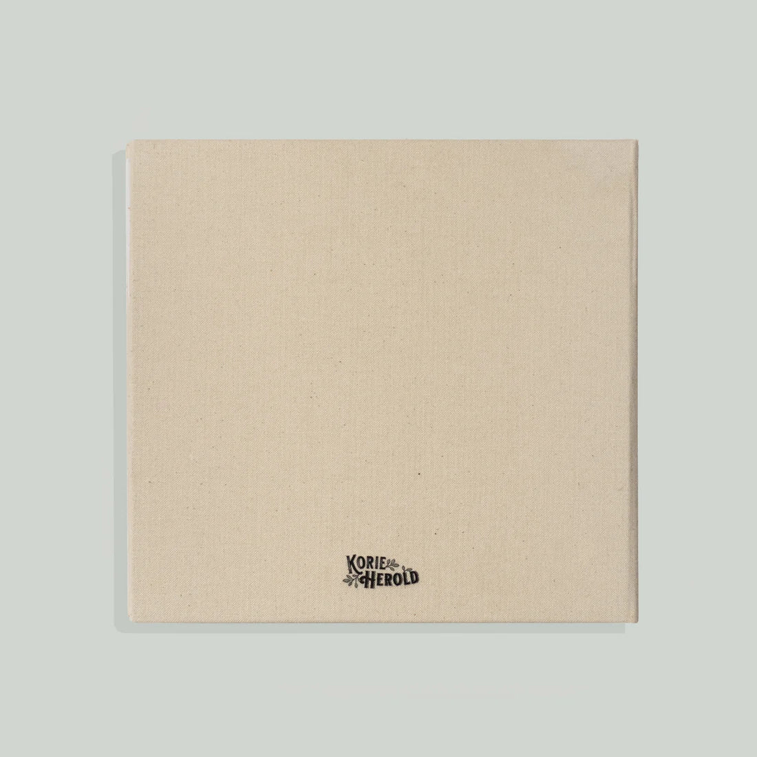 Paige Tate & Co As You Grow Memory Book, plain cream linen back cover with embossed logo