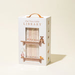 Paige Tate & Co Our Very Little Library Board Book Set in a white carry box with a bookshelf illustration
