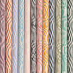 Close-up of the wavy patterned barrels on the Papier Color Away Coloring Pencil Set of 12