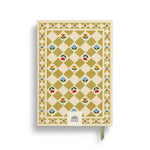 Papier Guided Gratitude Journal A5 Folk Garden back cover with the olive and floral tile print