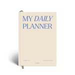 Papier My Daily Planner in Wonder, a cream hardcover with blue lettering