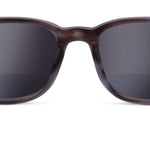 Peepers 18th Hole Sunglasses in Charcoal Horn with bifocal reading lenses, front view on white