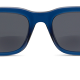 Peepers Airplane Mode Sunglasses in Navy with bifocal reading lenses, front view