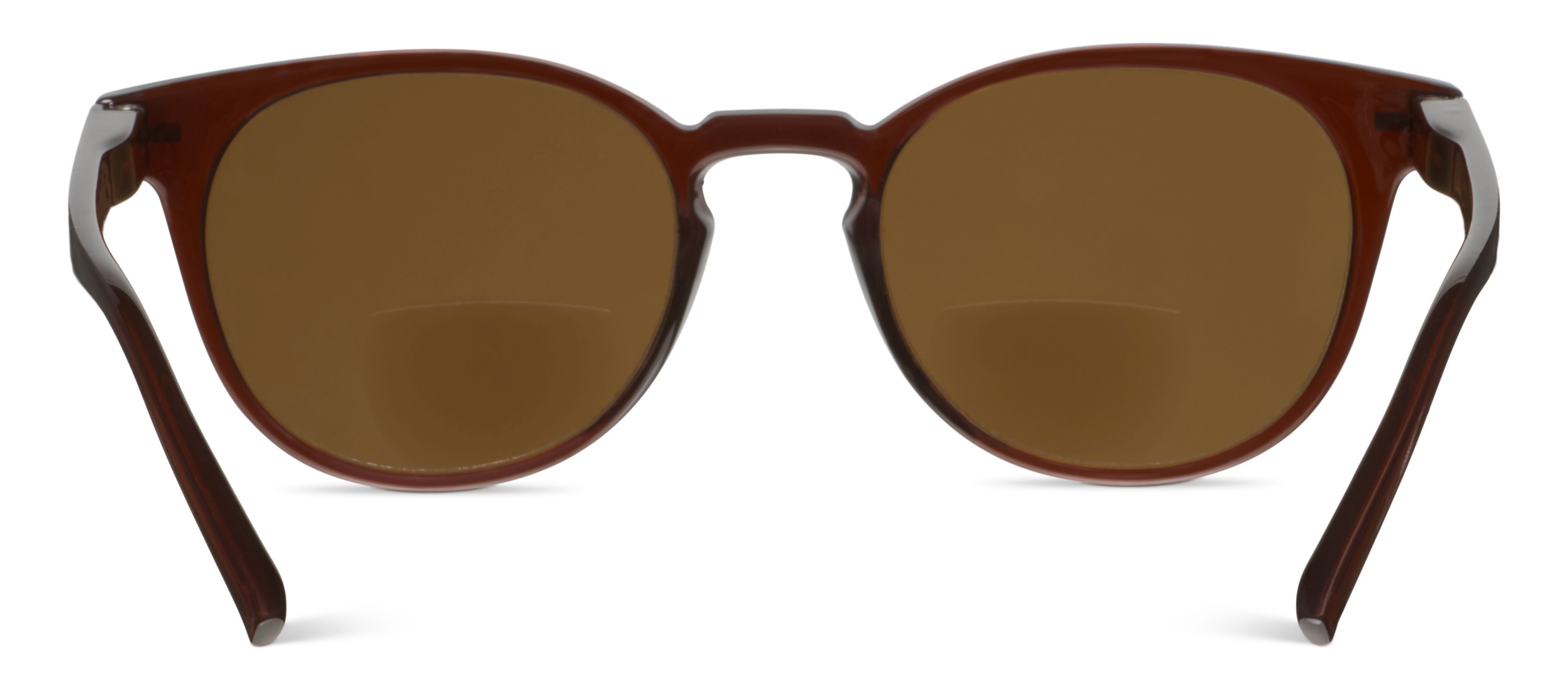 Peepers Boho II Sunglasses in Brown, front view of the round frames
