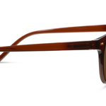 Peepers Boho II Sunglasses in Brown, side view of the temple arm