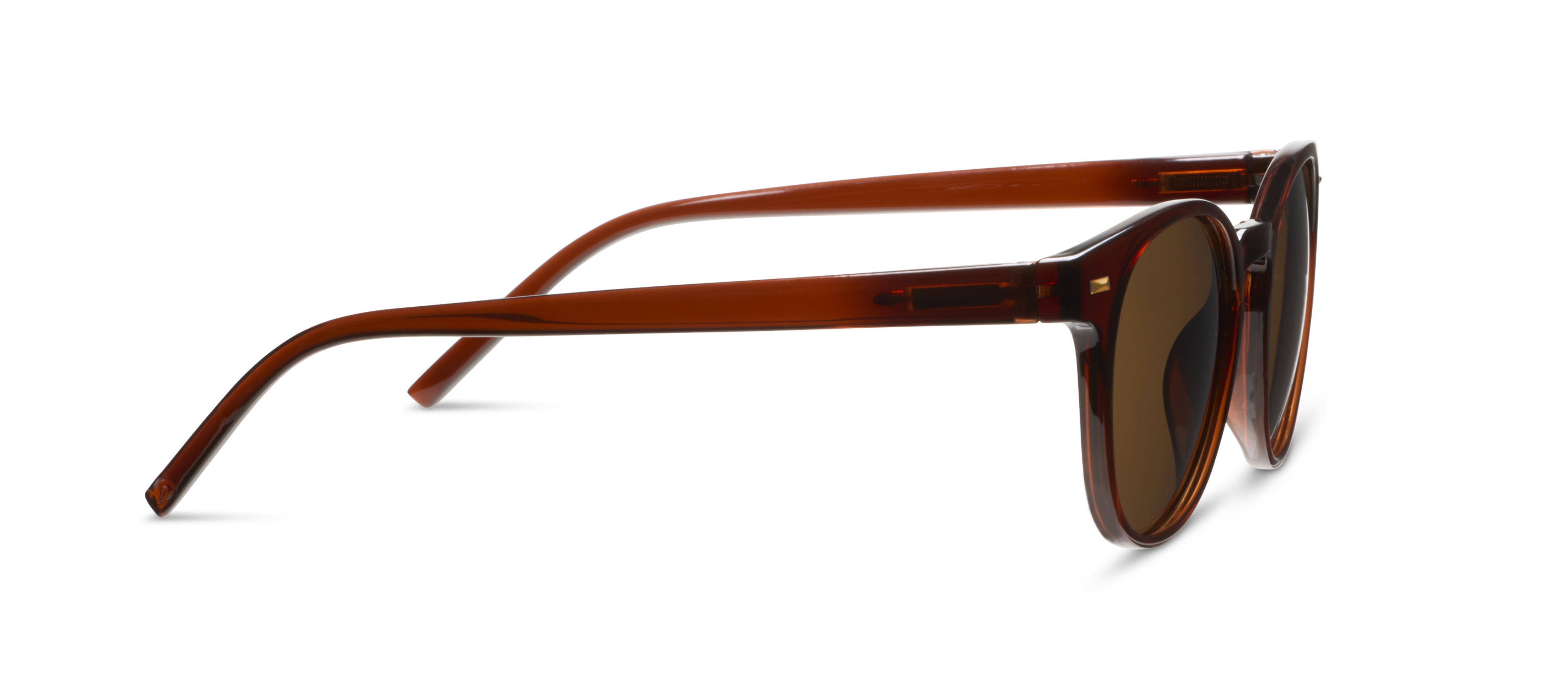 Peepers Boho II Sunglasses in Brown, side view of the temple arm
