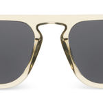 Peepers Deep Dive Sunglasses in Fog, front view of the double-bridge frames