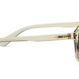 Peepers Deep Dive Sunglasses in Fog, side view of the temple arm