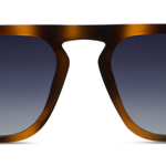 Peepers Deep Dive Sunglasses in Mocha Tortoise, front view of the double-bridge frames