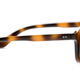 Peepers Deep Dive Sunglasses in Mocha Tortoise, side view of the temple arm