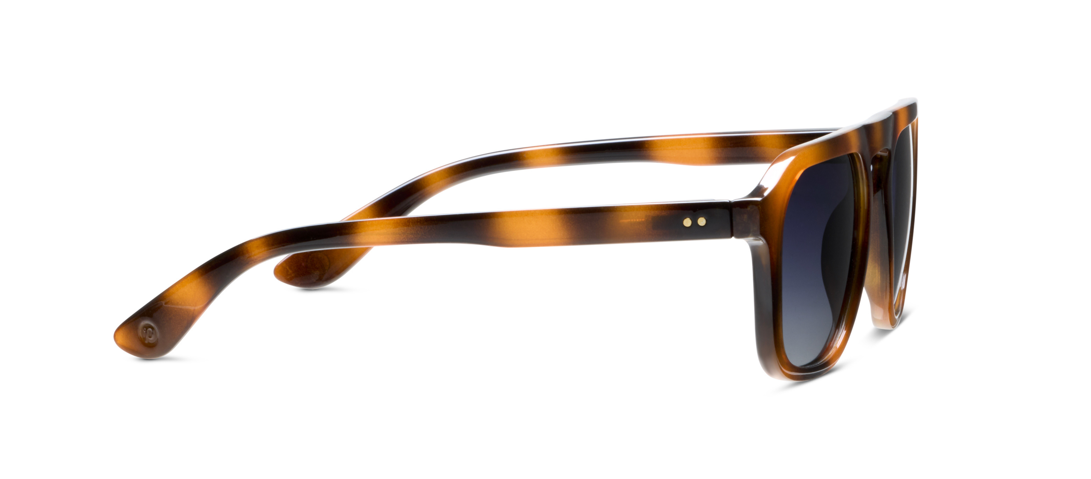 Peepers Deep Dive Sunglasses in Mocha Tortoise, side view of the temple arm