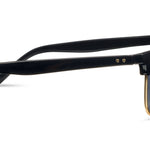 Peepers Houston Sunglasses in Black, side view of the temple arm