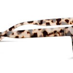Peepers Myrtle Sunglasses in Gray Tortoise, side view of the temple arm