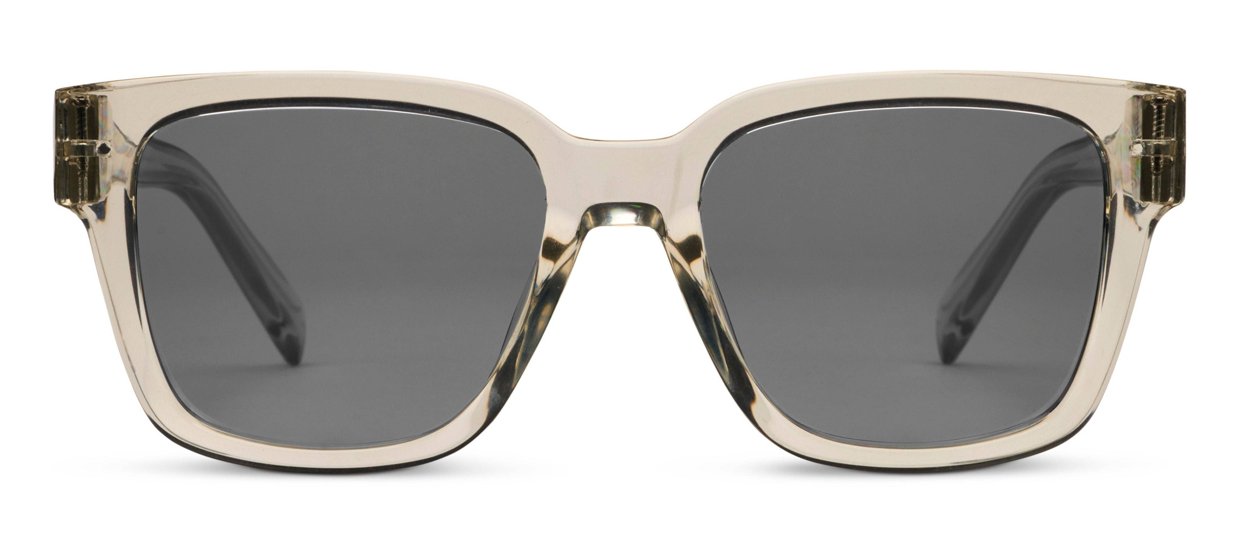 Peepers Paloma Sunglasses in Fog, front view of the square frames