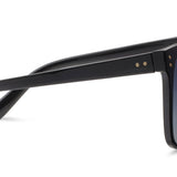 Peepers Poolside Sunglasses in Black, side view of the temple arm