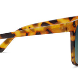 Peepers Poolside Sunglasses in Tokyo Tortoise, side view of the temple arm