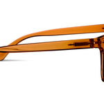 Peepers Shasta Sunglasses in Tan, side view of the temple arm