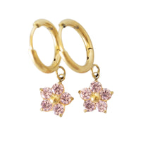 Petal Hoop Earring in pink, Desert Sol
