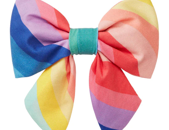 Over The Rainbow Dog Lady Bow