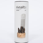 Rivsalt Pepper Stainless Steel Grater in its white retail tube with a window