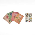 RoomyTown Festival of Flowers Playing Cards fanned out showing illustrated flower face cards