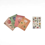 RoomyTown Festival of Flowers Playing Cards fanned out showing illustrated flower face cards