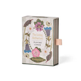 RoomyTown The Living Herbarium Playing Cards in a cream box with pressed flower illustrations