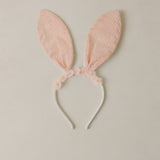 Rylee & Cru Bunny Headband in Petal, a light pink bunny-ear headband