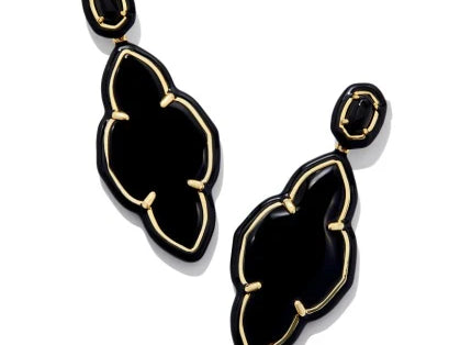 Abbie Enamel Frame Statement Earring