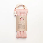 Slow North Hot + Cold Neck Wrap in Pink Pampas, a soft pink wrap with a kraft Neck Wrap sleeve