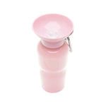 Springer 22 oz Classic Travel Bottle in Cotton Candy, a light pink portable dog water bottle with a fold-out bowl