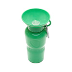 Springer 22 oz Classic Travel Bottle in Green, a green portable dog water bottle with a fold-out bowl